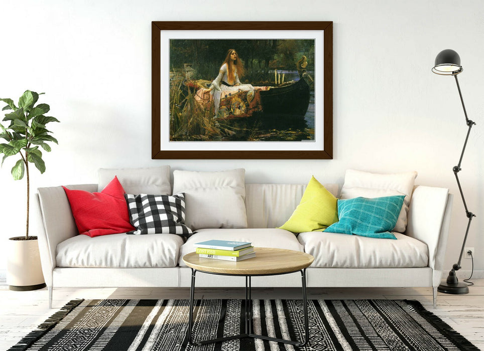 JOHN W WATERHOUSE, THE LADY OF SHALOTT -ART FRAMED POSTER PICTURE PRINT ARTWORK