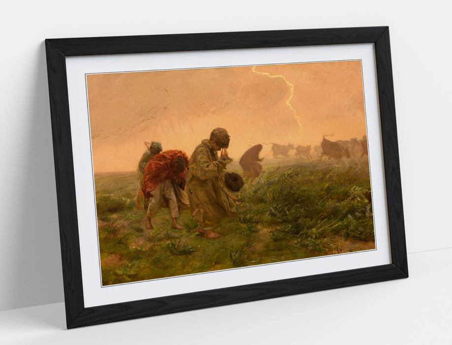 Framed Wall Art – Jozef Chelmonski Thunderstorm Painting | Handmade UK Decor