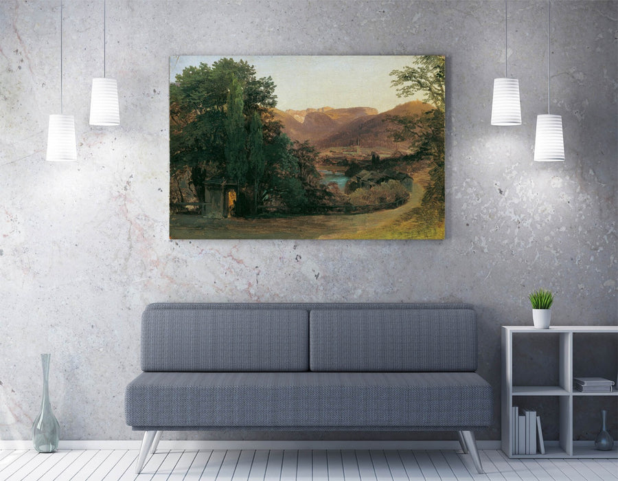 Canvas Wall Art – Thomas Ender Print Near Ischl | Handmade Fine Art Canvas
