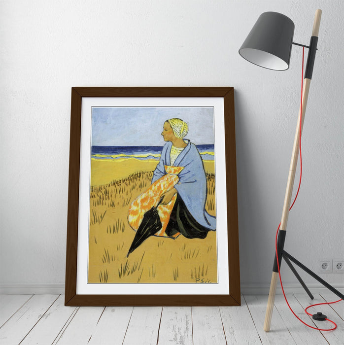 Framed Wall Art Poster - Paul Serusier Breton Woman Painting | Matte Paper Print