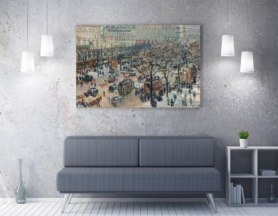 Canvas Wall Art – Camille Pissarro Boulevard Of Italians Print | Premium Satin Finish