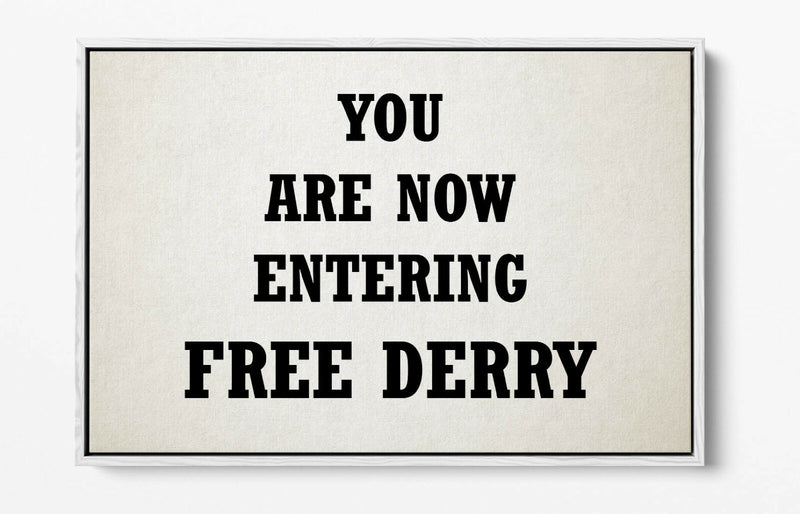 Float Effect Canvas - Handmade Derry Print on Premium Deep Frame Artwork
