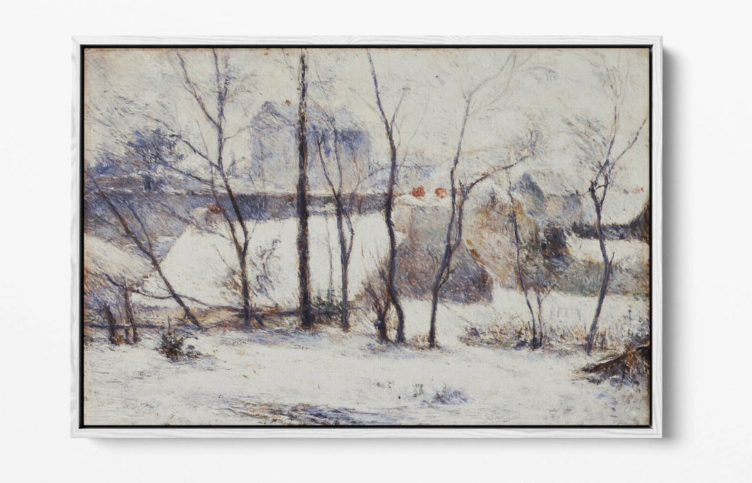 Float Effect Canvas Art - Paul Gauguin Winter Landscape Painting | Handmade, Ready To Hang