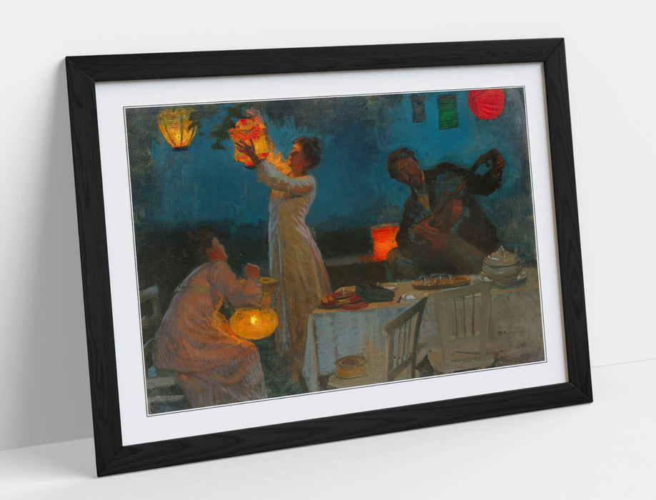 Framed Wall Art – Max Pietschmann Lantern Studies Poster Print With Matte Paper