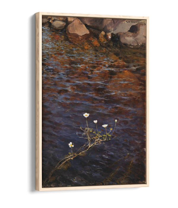 Float Effect Canvas Art - Pond Water Crowfoot Handmade Premium Wall Decor