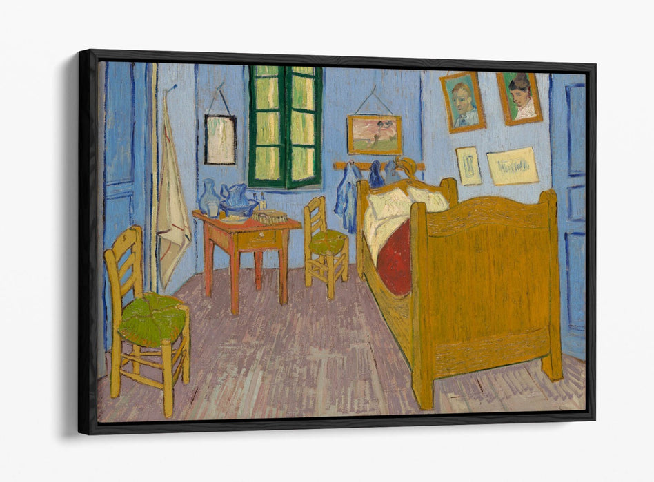 VINCENT VAN GOGH, BEDROOM IN ARLES -FLOAT EFFECT CANVAS WALL ART PRINT