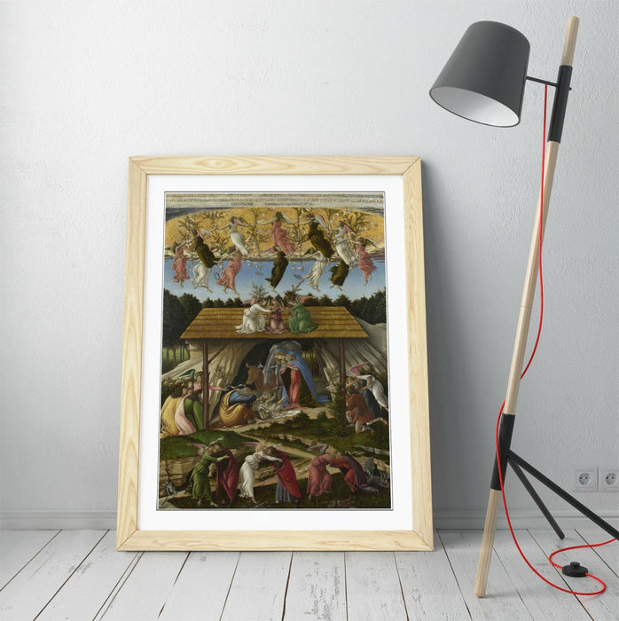 SANDRO BOTTICELLI, THE MYSTICAL NATIVITY -FRAMED WALL ART PICTURE PRINT ARTWORK