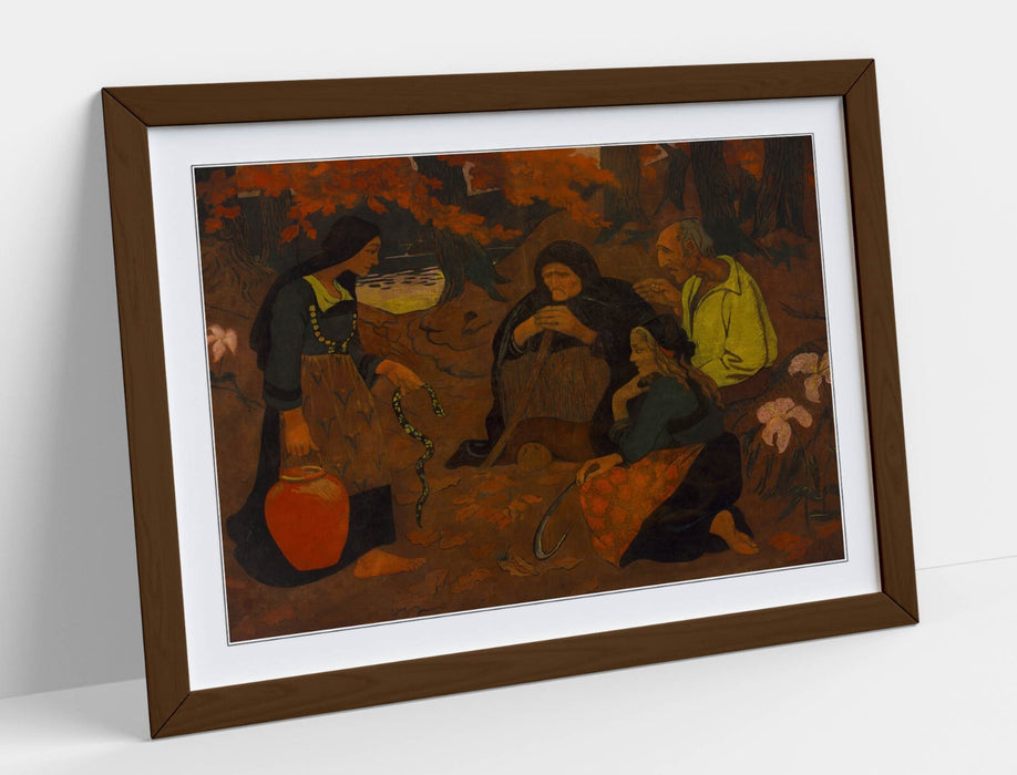 Framed Wall Art - Paul Serusier Serpent Eaters Poster Print | Matte Paper, Ready to Hang