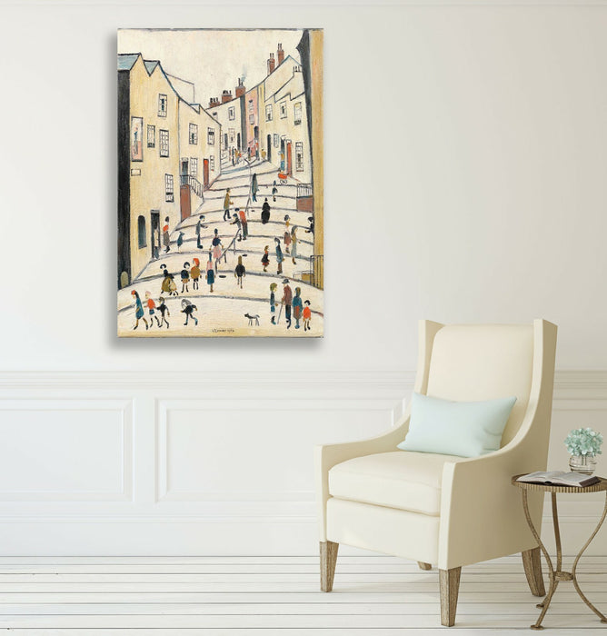 Crowther Street People CANVAS WALL ART PRINT ARTWORK PAINTING LS Lowry Style