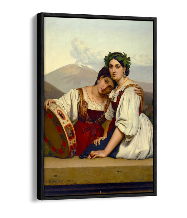 Canvas Wall Art - Guillaume Bodinier Young Napolitaines | Float Effect Canvas Print
