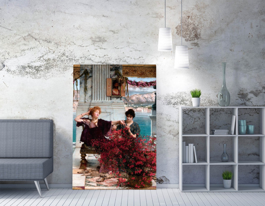 Canvas Wall Art – Lawrence Alma Tadema Love's Jewelled Fetter Print, Handmade Premium Varnish Finish