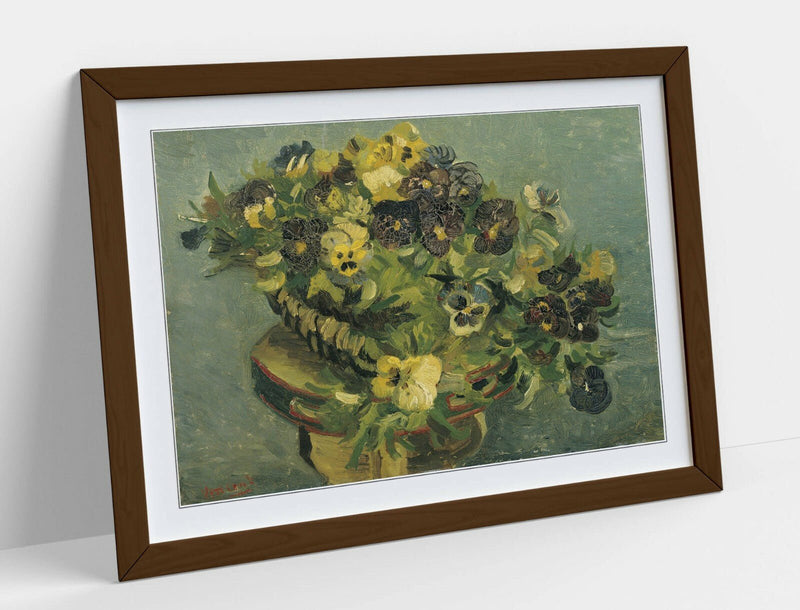 Framed Wall Art - Vincent Van Gogh Print Basket With Violets | Handmade Decor