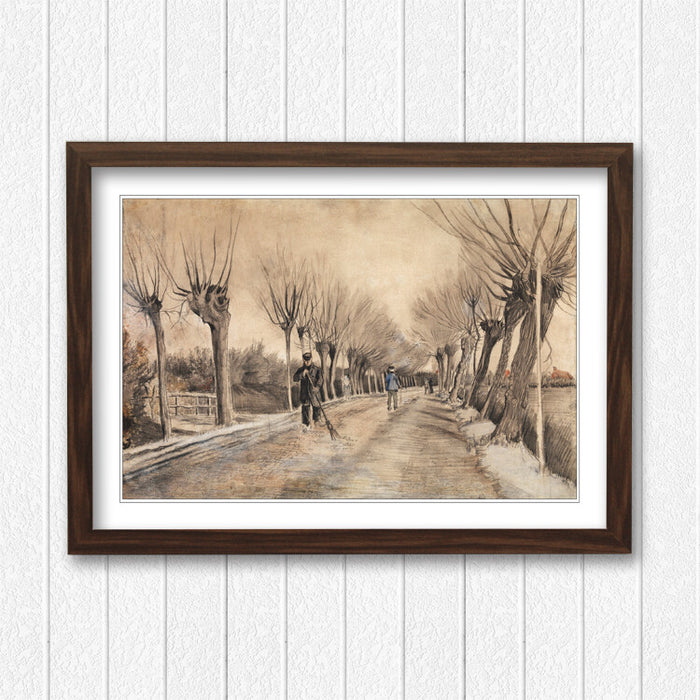 Van Gogh Framed Art – Classic Wall Art Poster With Black Oak Frame