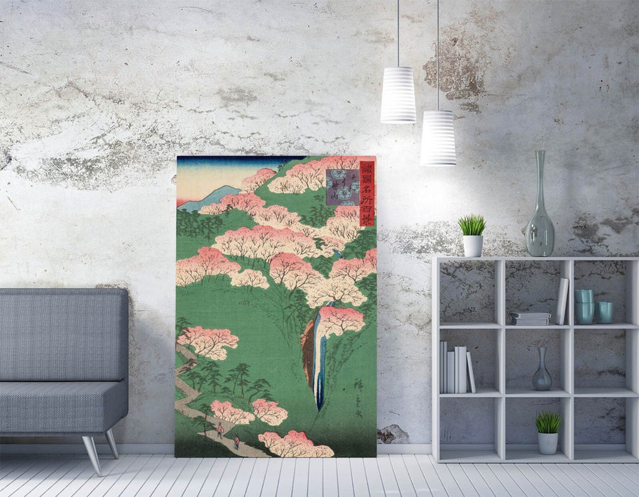 Canvas Wall Art - Utagawa Hiroshige Yamato Yoshinoyama Handmade Print on Archival Grade Canvas