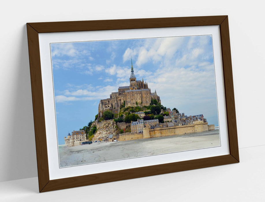 Framed Wall Art - Mont Saint-Michel Print | Scenic France Scenery Photography