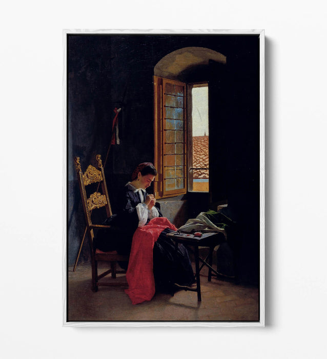 Canvas Wall Art - Handmade Float Effect Canvas Print of Odoardo Borrani April 26th 1859