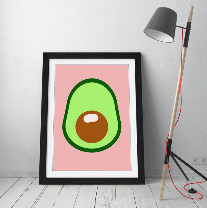 AVOCADO TRENDY MINIMALIST KITCHEN DECOR -FRAMED WALL ART PICTURE PRINT ARTWORK