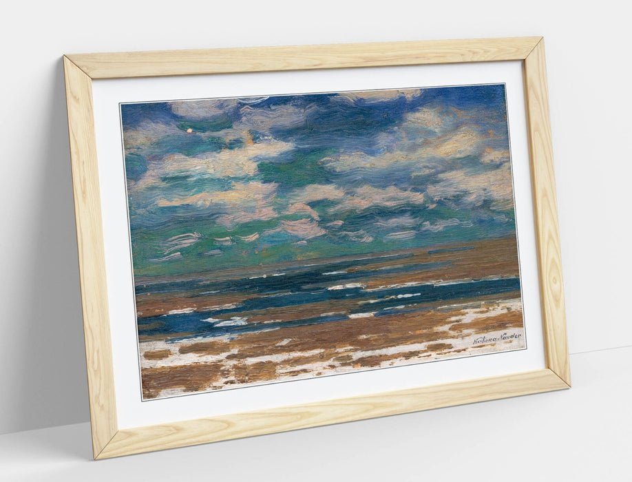 Framed Art Poster - Landscape Wall Art With Spring Clouds Print | Handmade UK