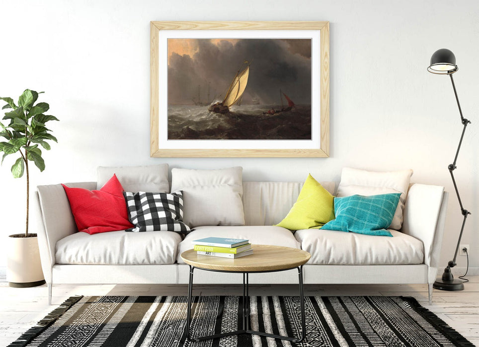 Framed Wall Art - Willem Van De Velde Before The Storm Painting | Handmade UK Frame