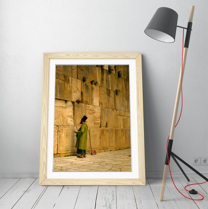 Framed Wall Art – Jean-Leon Gerome Painting The Wailing Wall Print | Matte Paper Poster