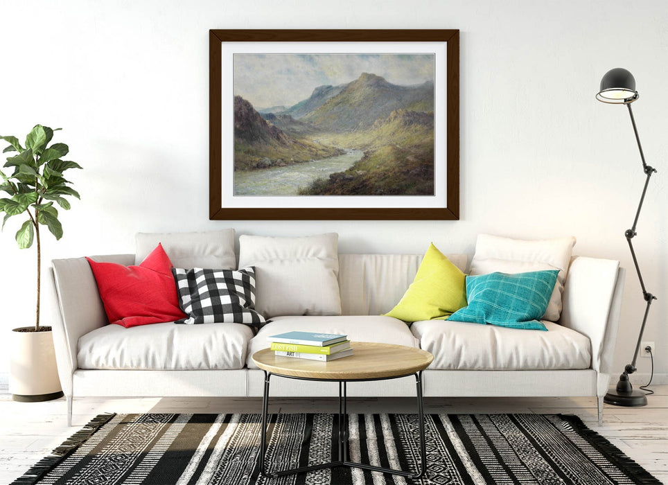 Framed Wall Art - Alfred De Breanski Glen Sheil Classic Landscape Print 4 Sizes