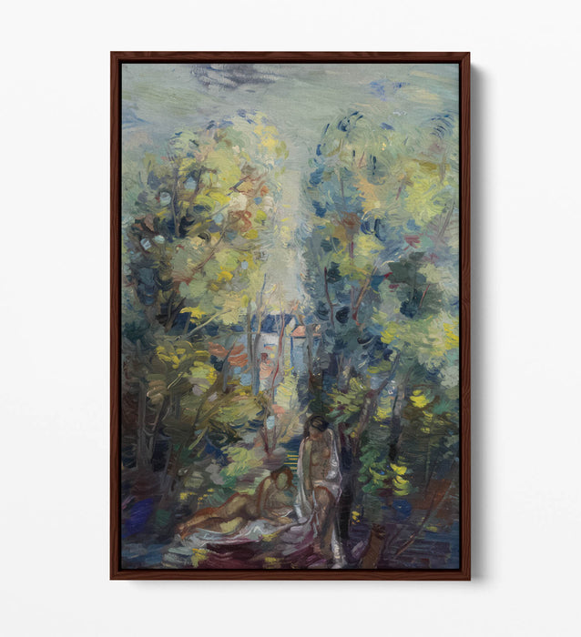 ALEKSANDER VARDI, NAKED IN SUMMER -FLOAT EFFECT CANVAS WALL ART PRINT