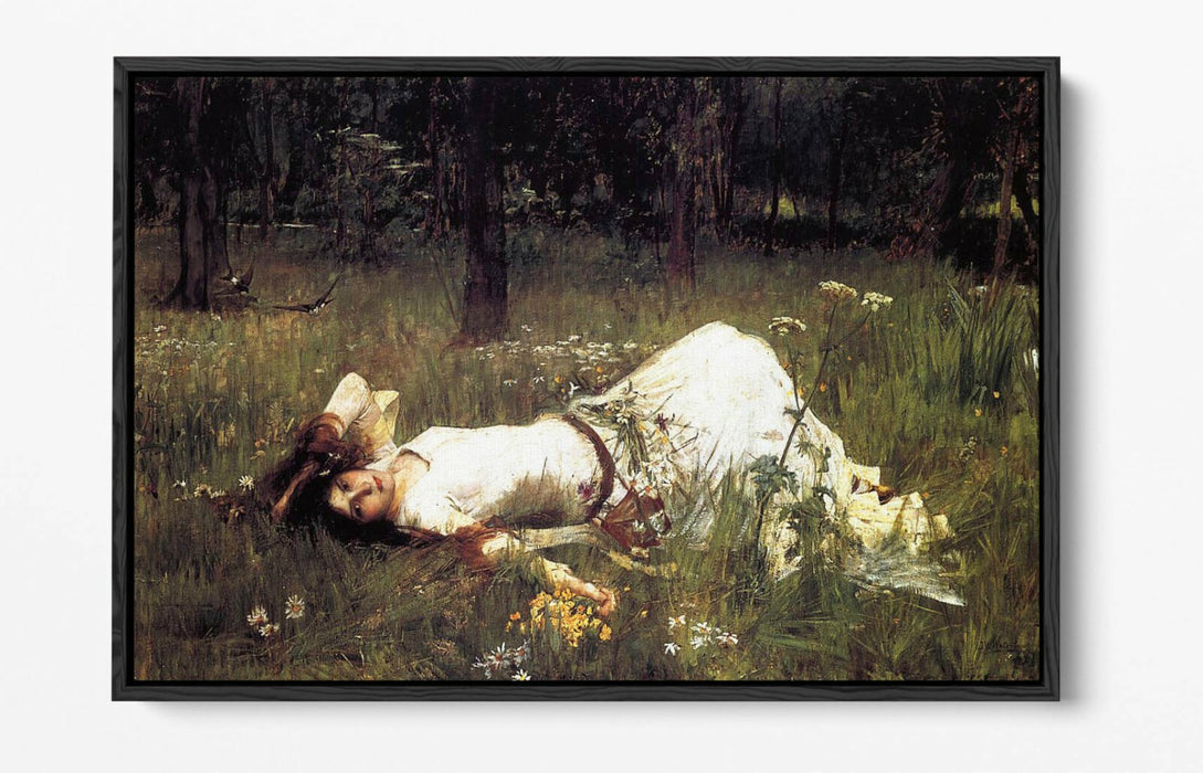 JOHN WILLIAM WATERHOUSE OPHELIA 1889-FLOAT EFFECT CANVAS WALL ART PIC PRINT-