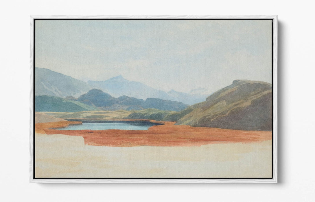 Canvas Wall Art - Lagoon Float Effect Canvas Art Print With Premium Frame