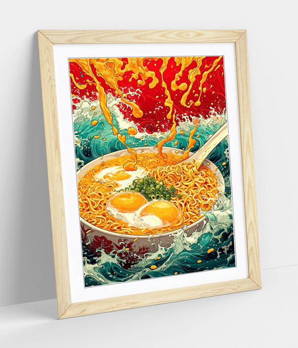 Ramen Wall Art – Framed Poster Print | Japanese Wall Decor | Contemporary Kitchen Art