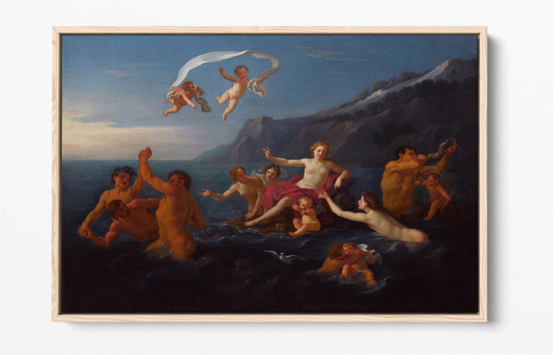 BON BOULLOGNE, THE TRIUMPH OF AMPHITRITE -FLOAT EFFECT CANVAS WALL ART PIC PRINT