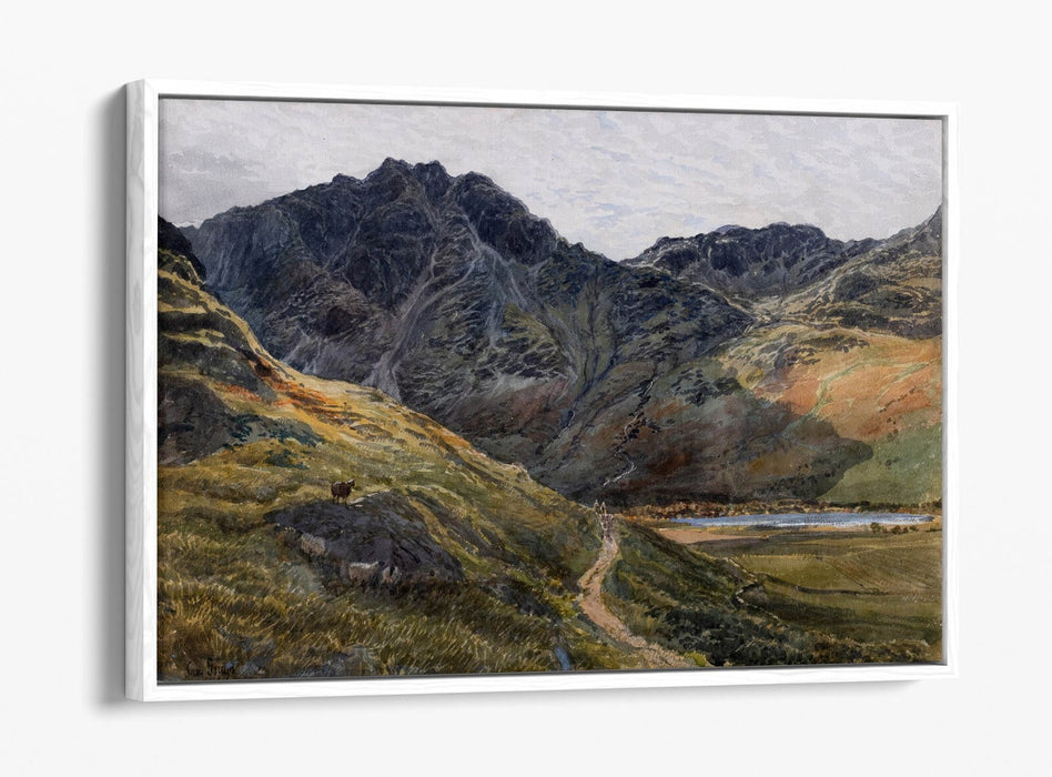 SAMUEL BOUGH, BUTTERMERE AND SCARTH GAP -FLOAT EFFECT CANVAS WALL ART PIC PRINT