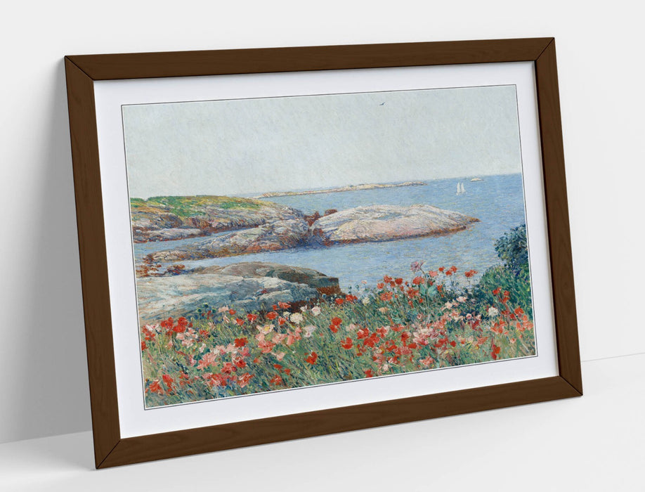 Framed Wall Art Poppies Isle Of Shoals Print – Handmade Matte Paper Poster