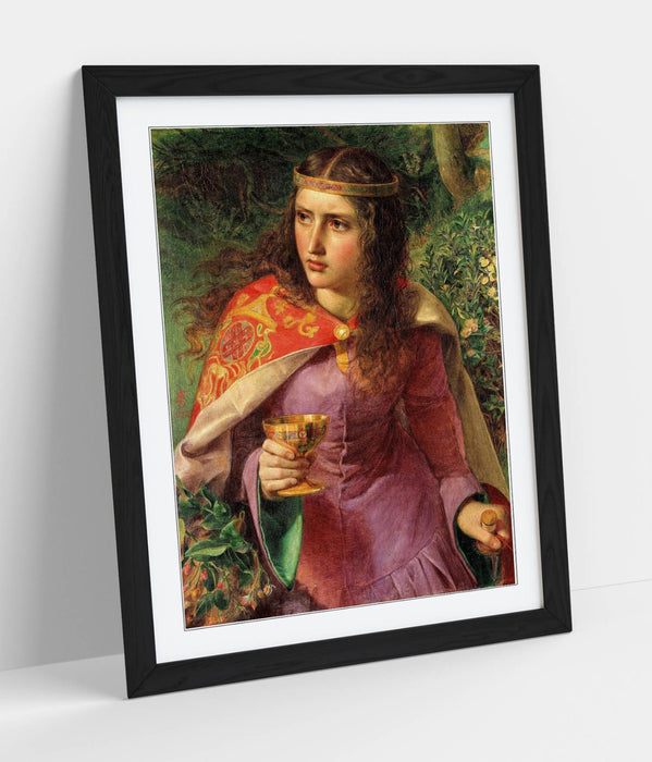 Framed Wall Art Featuring Frederick Sandys Queen Eleanor Print – Matte Paper Poster