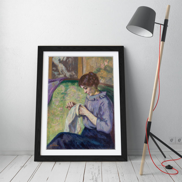 Framed Wall Art – Armand Guillaumin Madame Guillaumin Classic Art Poster Print