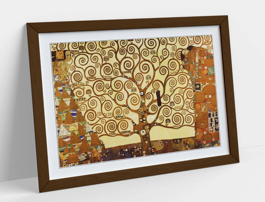GUSTAV KLIMT THE TREE OF LIFE -ART FRAMED POSTER PICTURE PRINT ARTWORK- ORANGE