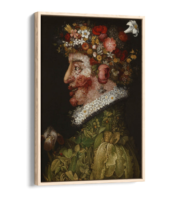 Canvas Wall Art - Giuseppe Acrimboldo La Primavera | Float Effect Canvas Print