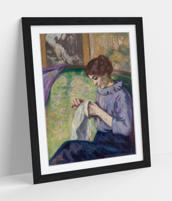 Framed Wall Art – Armand Guillaumin Madame Guillaumin Classic Art Poster Print