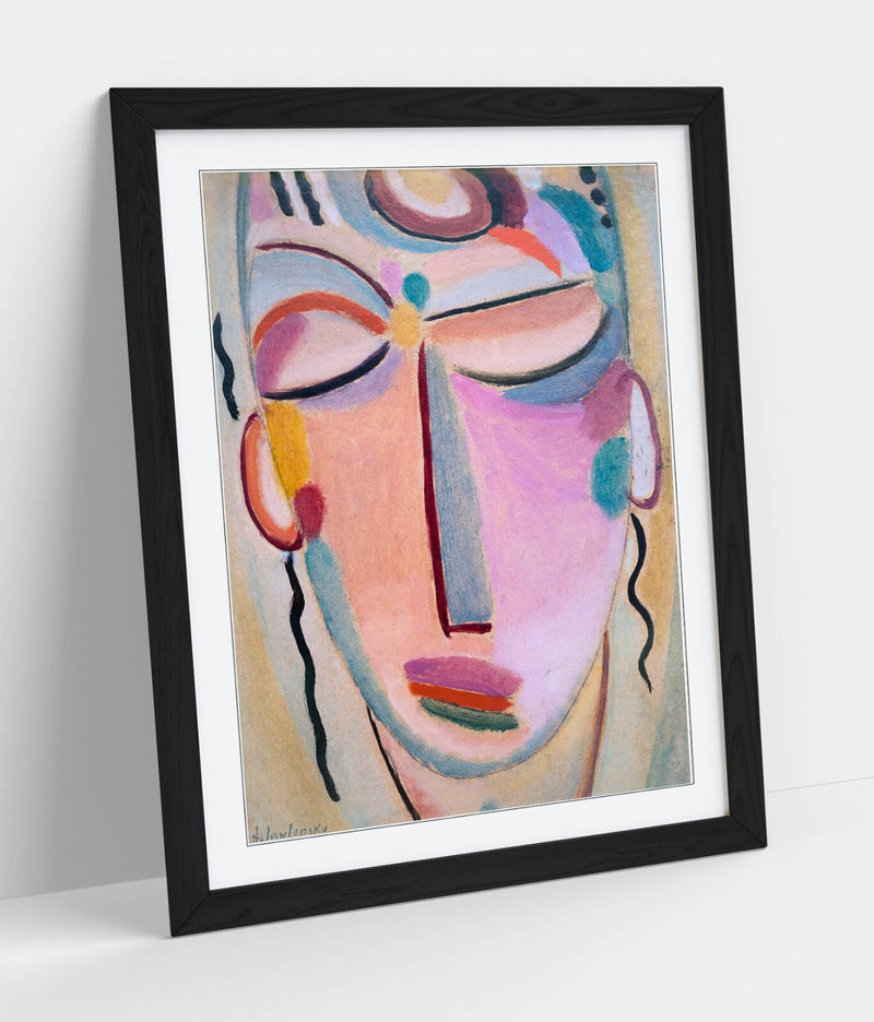 Framed Wall Art Poster | Alexej Von Jawlensky, Meditation | Matte Paper, Wood Grain Frame