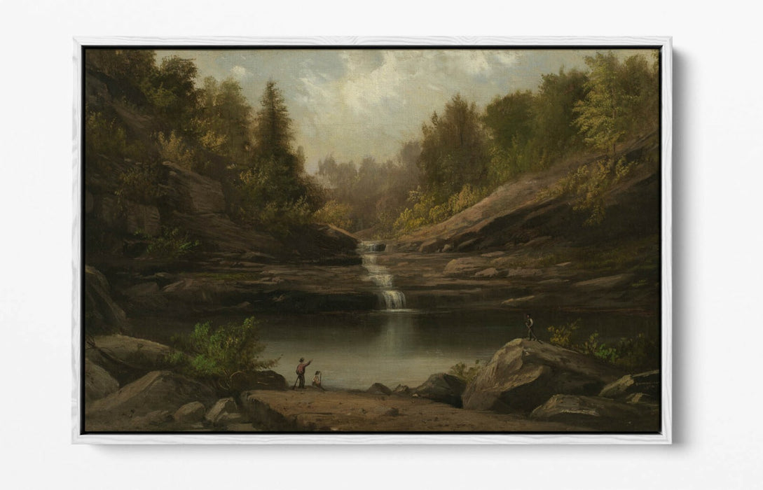 ROBERT S DUNCANSON, MOUNTAIN POOL -FLOAT EFFECT CANVAS WALL ART PRINT