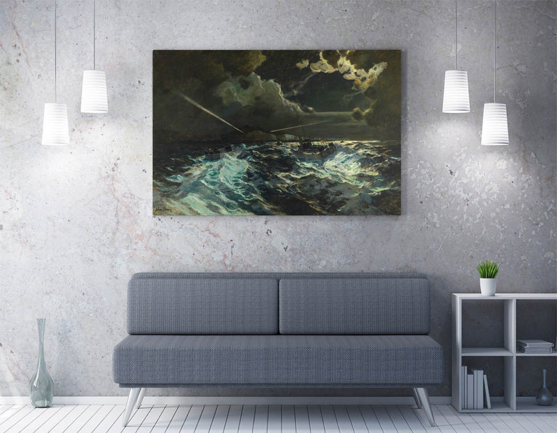 Canvas Wall Art - Julius Olsson The Night Patrol | Handmade Premium Canvas Print