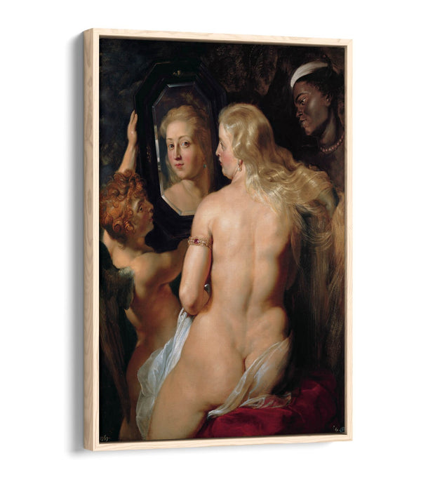 PETER PAUL RUBENS, MORNING TOILET OF VENUS -FLOAT EFFECT CANVAS WALL ART PRINT
