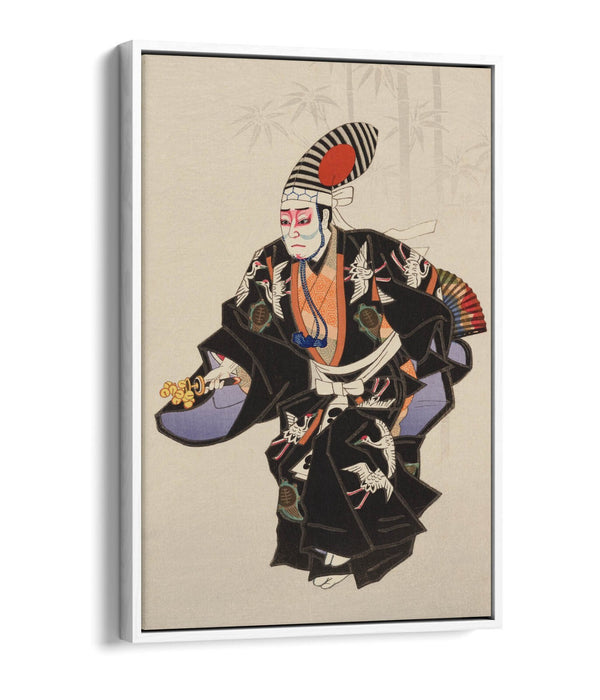 NATORI SHUNSEN, A SANBASO DANCER -FLOAT EFFECT CANVAS WALL ART PRINT