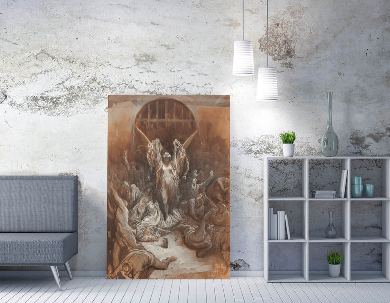 Canvas Wall Art - Gustave Dore Liberty Painting Print | Handmade Ready To Hang