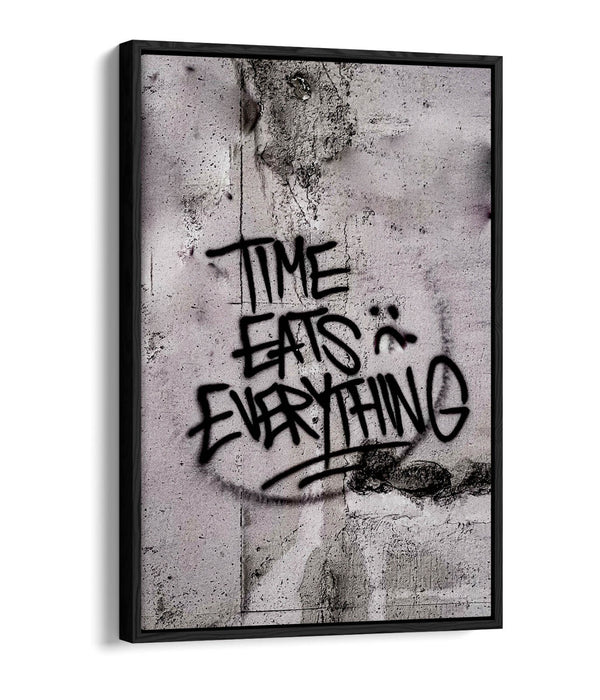 Canvas Wall Art – Graffiti Quote Print With Float Effect Canvas & Premium Frame