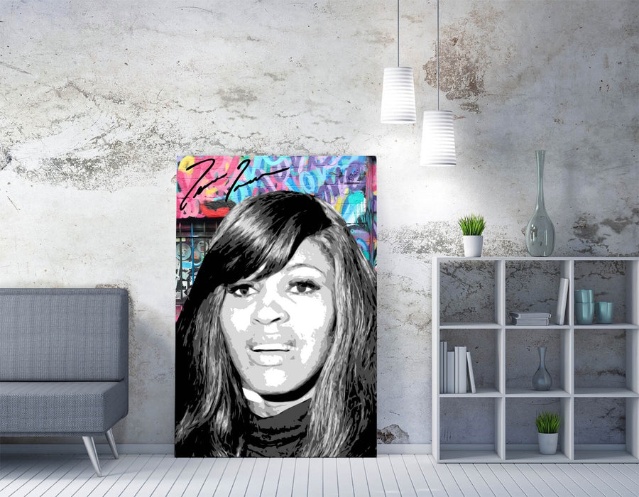 Tina Turner Canvas Art - Graffiti Wall Art Portrait Print | Handmade UK Canvas