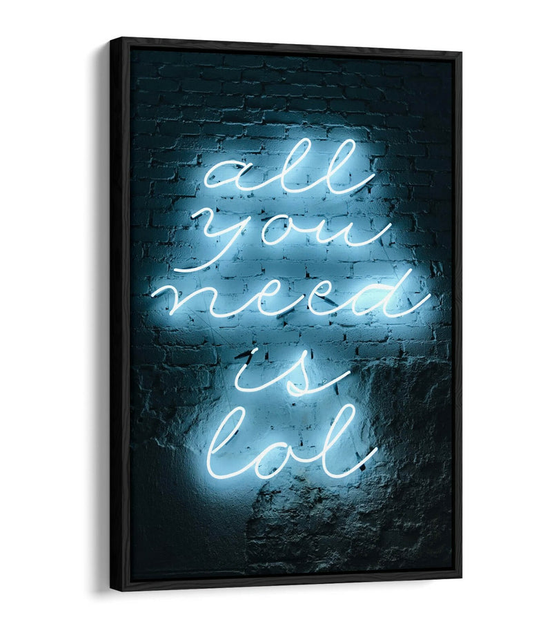 Float Effect Canvas Art – Neon Sign Graffiti Print | Premium Varnish Finish