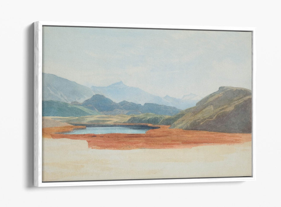 Canvas Wall Art - Lagoon Float Effect Canvas Art Print With Premium Frame