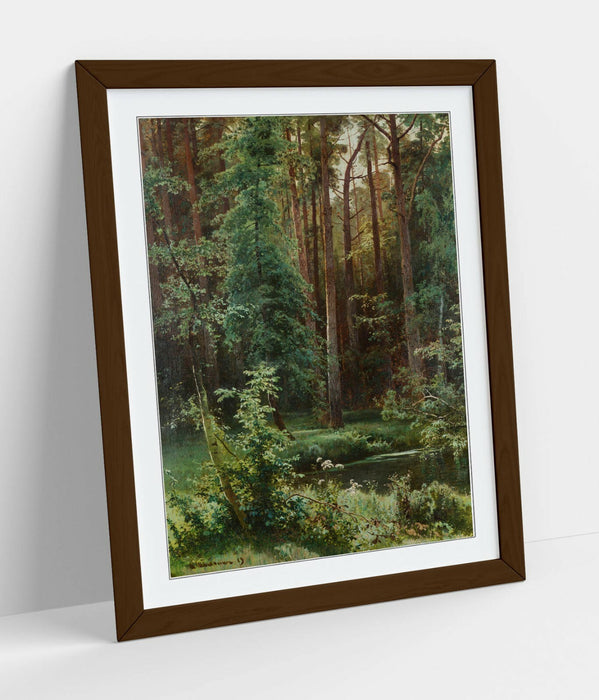 IVAN SHISHKIN, WOODLAND -WALL ART FRAMED POSTER PICTURE PRINT ARTWORK