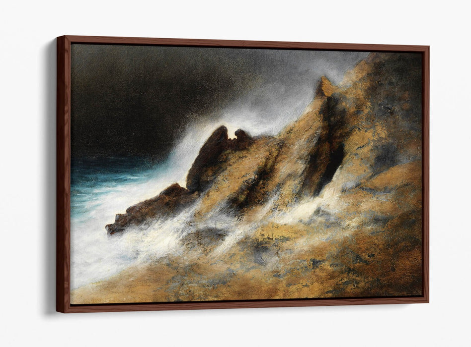 Canvas Wall Art Print – Stormy Sea Painting on Premium Float Effect Canvas