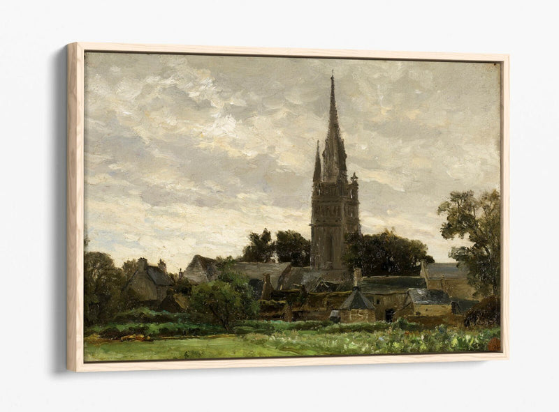 Float Effect Canvas Art - Carlos De Haes Church Tower | Handmade UK Wall Decor